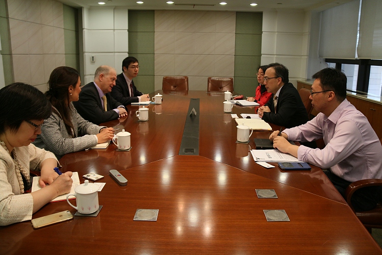 Meeting with Shanghai Development Reform Commission DDG on Shanghai FTZ